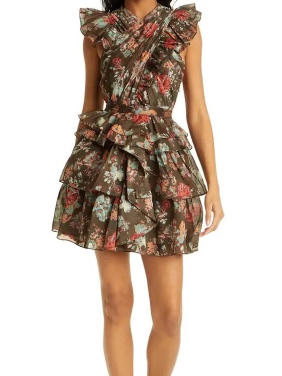 Ulla Johnson Dresses & Skirts - Ulla Johnson Sarafina Ruffle Cutout Minidress - size 2
